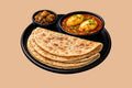 Egg Paratha Meal