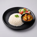 Mini Chicken Thali with rice chicken curry salad